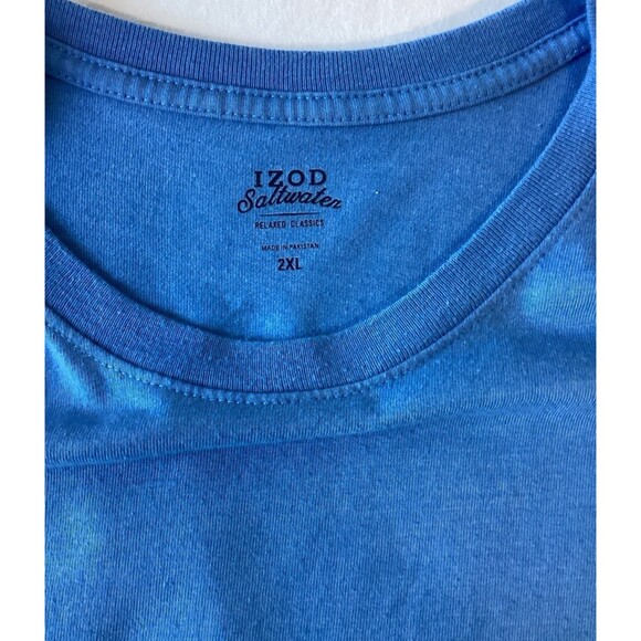 Izod T-Shirt Men's Size 2XL Big Men's Color Blue Saltwater Graphic - Picture 3 of 6